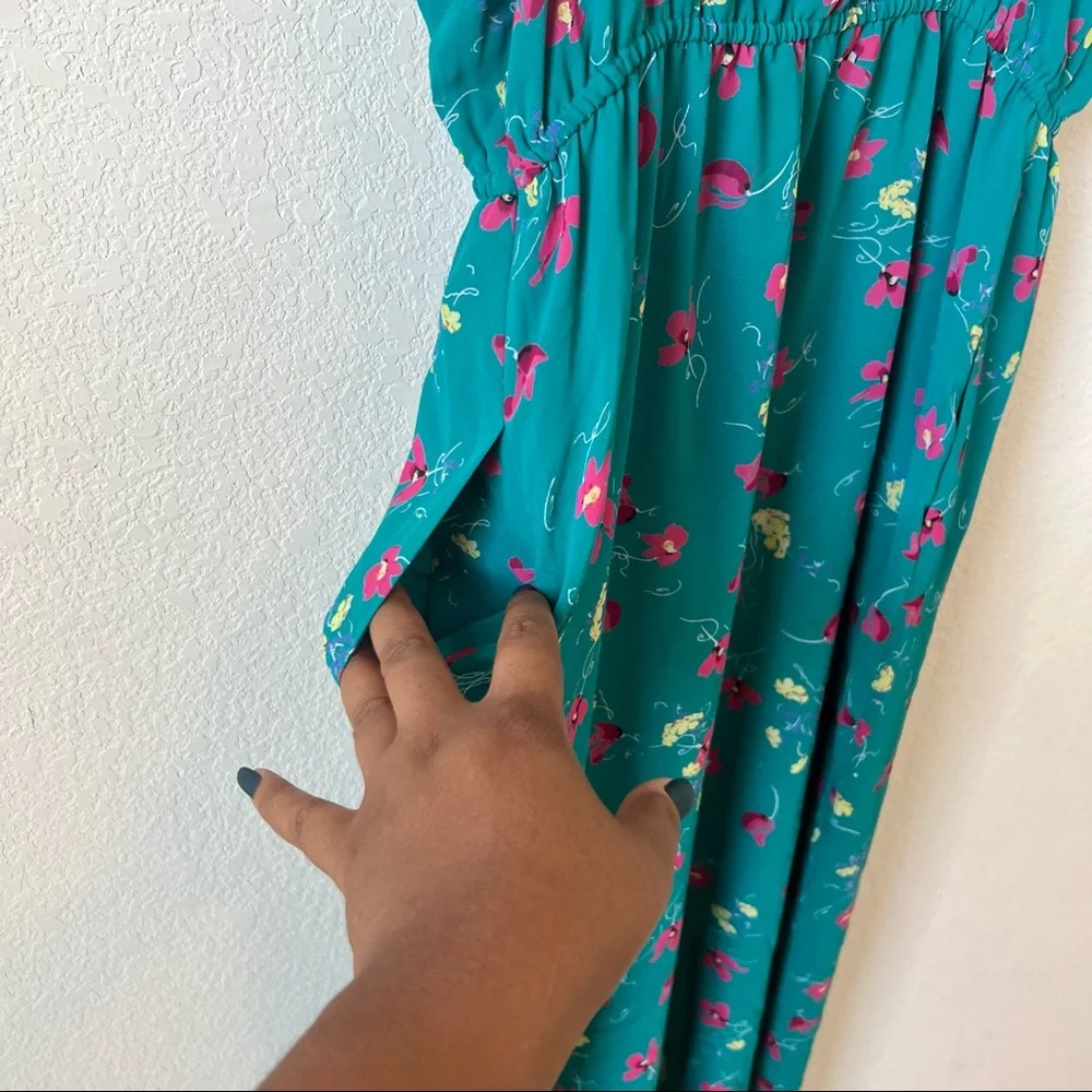 I Heart Robson Green Floral Maxi Dress - Picture 3 of 8